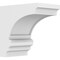 Ekena Millwork Standard Diane Architectural Grade PVC Corbel, 7"W x 12"D x 12"H CORP07X12X12DIA - alternate 1
